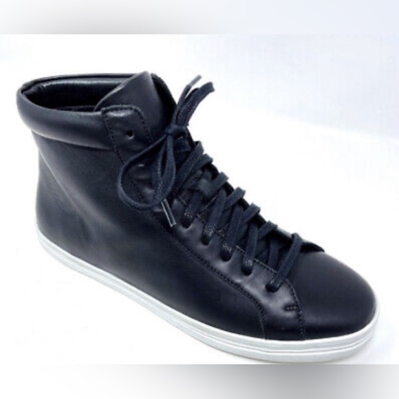 FREDA SALVADOR Sal Women's Lace Up High Top Leather Sneakers Black Size 8 NWOT - Picture 3 of 8